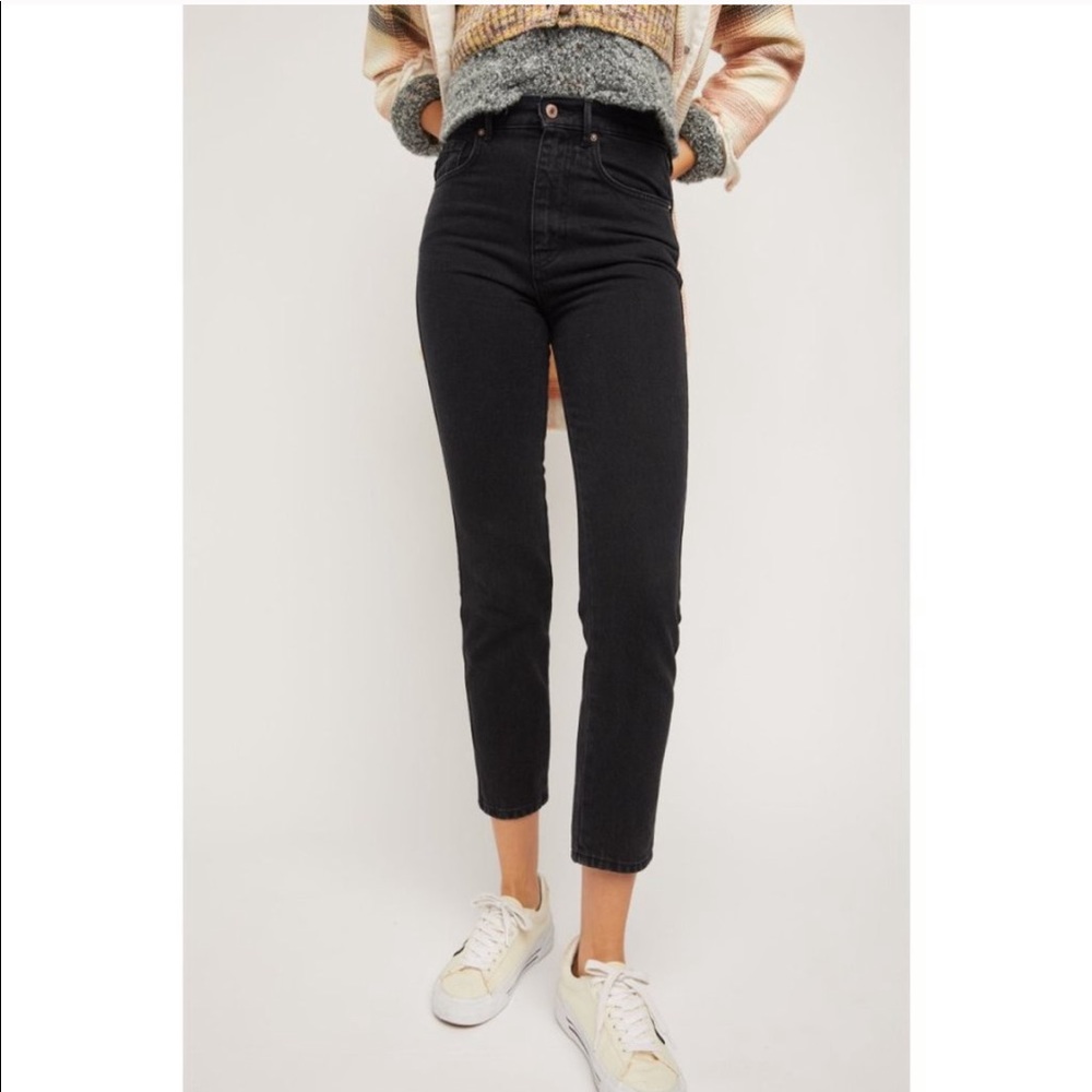 Free People Stovepipe Jean in Black Out